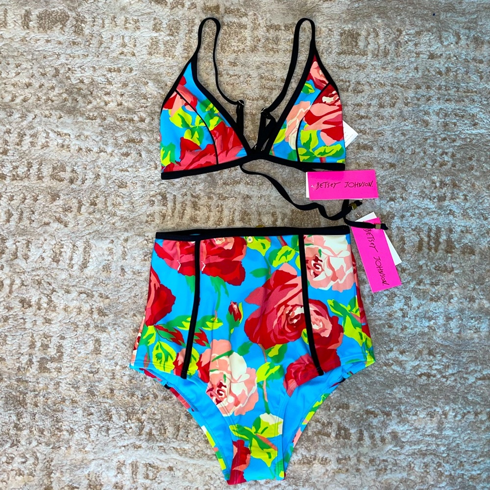 Betsey Johnson 2pc High Waist Swimsuit